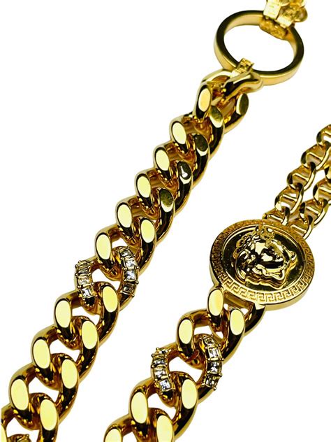 versace kette damen echt gold|Versace Halsketten für Damen .